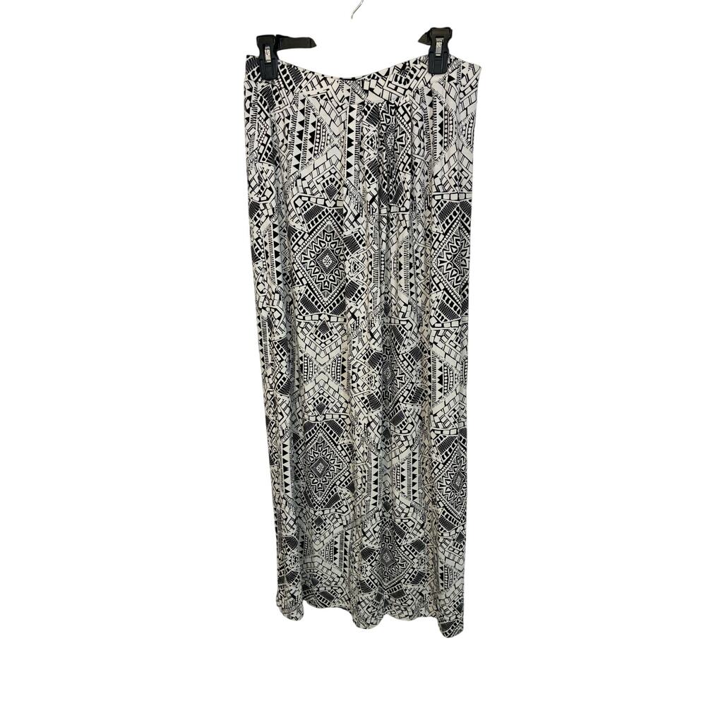 Cynthia Rowley Mix Paisley Print Tribal Boho Western Maxi Relaxed Skirt M Hippie